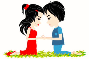 Gif animé amour couple